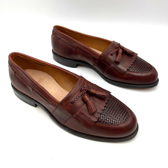 Allen Edmonds Cody Tassel Loafer Cordovan Leather Brown Wide